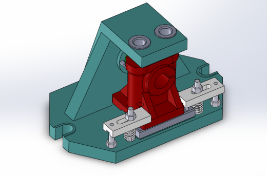 摇臂轴座加工工艺及钻2-Φ10.5孔夹具设计【含三维SolidWorks】缩略图